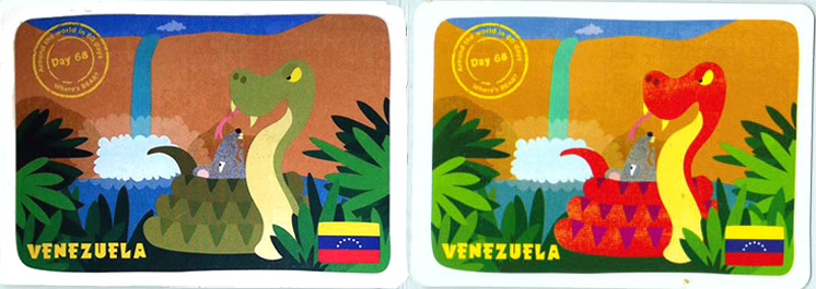 Yoyo Bear Venezuela Card Variants
